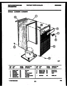 03 - Cabinet And Control Parts parts for Frigidaire Dehumidifier WED50P2 from AppliancePartsPros.com