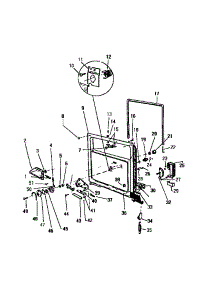 02 - Inner Panel & Components parts for Frigidaire Dishwasher SC750DXR6 from AppliancePartsPros.com