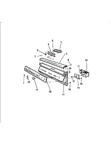 03 - Control Panel parts for Frigidaire Dishwasher SC750DXR6 from AppliancePartsPros.com