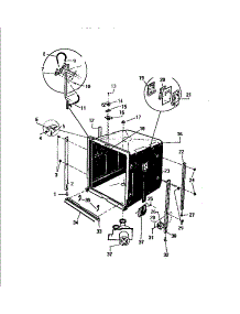 04 - Outer Tub parts for Frigidaire Dishwasher SC750DXR6 from AppliancePartsPros.com
