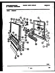 04 - Door Parts parts for Frigidaire Dishwasher SP550AXR1 from AppliancePartsPros.com