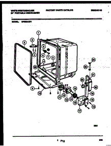 05 - Tub And Frame Parts parts for Frigidaire Dishwasher SP550AXR1 from AppliancePartsPros.com