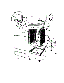 08 - Wrapper, Top, Valve & Base parts for Frigidaire Dishwasher SC750DXR6 from AppliancePartsPros.com