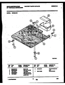 07 - Top Parts parts for Frigidaire Dishwasher SP550AXR1 from AppliancePartsPros.com