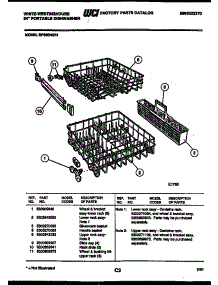 09 - Racks And Trays parts for Frigidaire Dishwasher SP550NXR1 from AppliancePartsPros.com