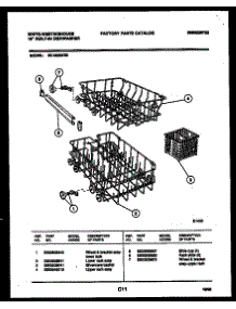 08 - Racks And Trays parts for Frigidaire Dishwasher SU182NXR2 from AppliancePartsPros.com