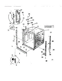 05 - Outer Tub Components parts for Frigidaire Dishwasher SU300EXR6 from AppliancePartsPros.com