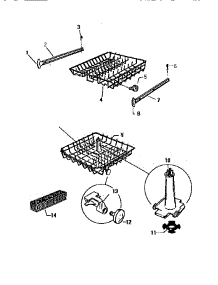 07 - Racks & Washer Tower parts for Frigidaire Dishwasher SU300EXR6 from AppliancePartsPros.com
