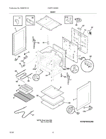 05 - Body parts for White Westinghouse Range CWEF310GSD from AppliancePartsPros.com