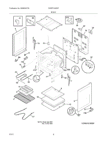 05 - Body parts for White Westinghouse Range CWEF310GSF from AppliancePartsPros.com