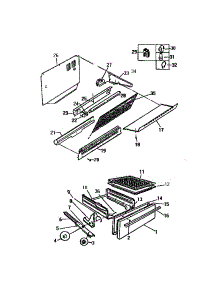 06 - Splasher, Drawer parts for Frigidaire Range GC932EXW6 from AppliancePartsPros.com