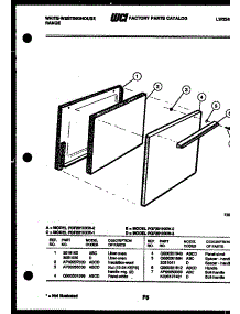 03 - Door Parts parts for Frigidaire Range GF201HXD4 from AppliancePartsPros.com