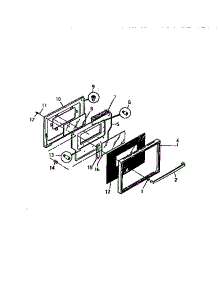 08 - Lower Door parts for Frigidaire Range GC932EXW6 from AppliancePartsPros.com
