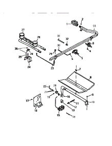04 - Burner Assembly parts for Frigidaire Range GF300HXW2 from AppliancePartsPros.com