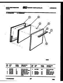 04 - Door Parts parts for Frigidaire Range GF300KXW0 from AppliancePartsPros.com
