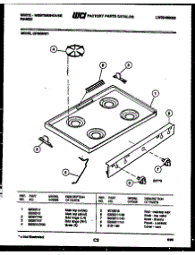 03 - Cooktop Parts parts for Frigidaire Range GF300NW1 from AppliancePartsPros.com
