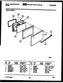 04 - Door Parts parts for Frigidaire Range GF300NW1 from AppliancePartsPros.com