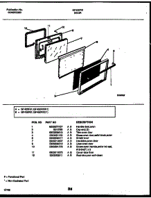 06 - Door Parts parts for Frigidaire Range GF420RXD1 from AppliancePartsPros.com