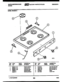 03 - Cooktop Parts parts for Frigidaire Range GF320ND1 from AppliancePartsPros.com