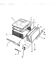 07 - Drawer parts for Frigidaire Range GF470HXF1 from AppliancePartsPros.com