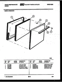 06 - Door Parts parts for Frigidaire Range GF504KXW3 from AppliancePartsPros.com