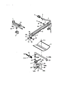04 - Burner Assembly parts for Frigidaire Range GF521HXV0 from AppliancePartsPros.com