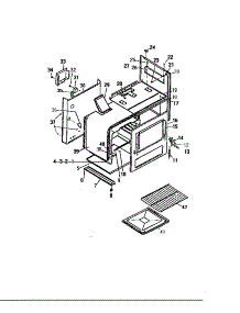 05 - Body parts for Frigidaire Range GF600HXF1 from AppliancePartsPros.com