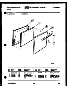 03 - Door Parts parts for Frigidaire Range GF600KXD1 from AppliancePartsPros.com