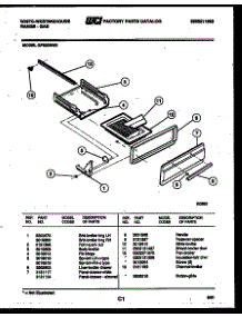 04 - Broiler Drawer Parts parts for Frigidaire Range GF620NW2 from AppliancePartsPros.com