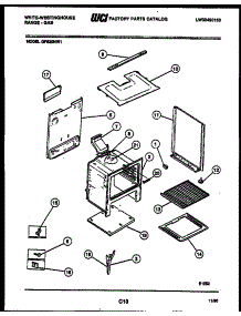 07 - Body Parts parts for Frigidaire Range GF620NW1 from AppliancePartsPros.com