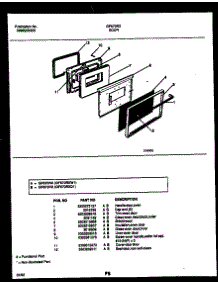 06 - Door Parts parts for Frigidaire Range GF670RXD1 from AppliancePartsPros.com