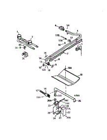 04 - Burner Assembly parts for Frigidaire Range GF501HXF0 from AppliancePartsPros.com