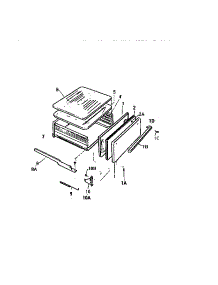 07 - Broiler Drawer parts for Frigidaire Range GF521HXH0 from AppliancePartsPros.com