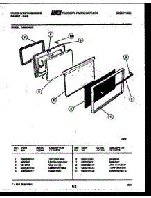 05 - Door Parts parts for Frigidaire Range GF620ND2 from AppliancePartsPros.com