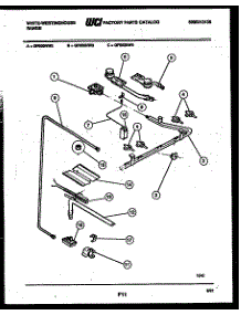 06 - Burner, Manifold And Gas Control parts for Frigidaire Range GF600ND2 from AppliancePartsPros.com