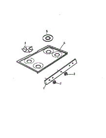 03 - Top parts for Frigidaire Range GF830HXF2 from AppliancePartsPros.com