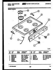 03 - Cooktop Parts parts for Frigidaire Range GF830NW1 from AppliancePartsPros.com