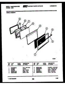 05 - Door Parts parts for Frigidaire Range GF830NW1 from AppliancePartsPros.com
