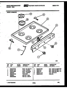 03 - Cooktop Parts parts for Frigidaire Range GF830NW2 from AppliancePartsPros.com