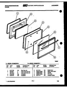 04 - Door Parts parts for Frigidaire Range GF880KXD0 from AppliancePartsPros.com