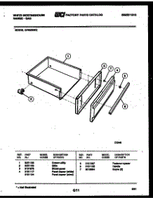 07 - Drawer Parts parts for Frigidaire Range GF950ND2 from AppliancePartsPros.com
