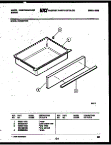 06 - Drawer Parts parts for Frigidaire Range GW30SPEW1 from AppliancePartsPros.com
