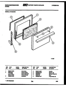 04 - Door Parts parts for Frigidaire Range KF100KDD4 from AppliancePartsPros.com