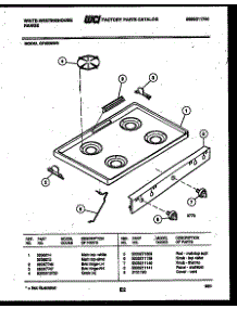 03 - Cooktop Parts parts for Frigidaire Range GF300ND2 from AppliancePartsPros.com