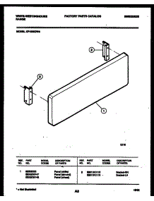 07 - Panel And Bracket Parts parts for Frigidaire Range KF100KDD5 from AppliancePartsPros.com