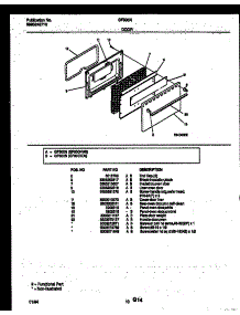 06 - Door Parts parts for Frigidaire Range GF300ND8 from AppliancePartsPros.com