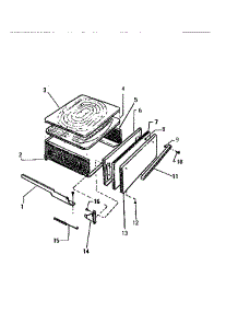 08 - Drawer parts for Frigidaire Range GF410HXP0 from AppliancePartsPros.com