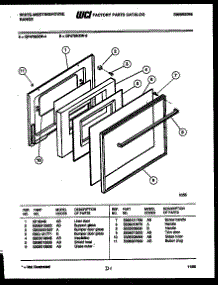 07 - Door Parts parts for Frigidaire Range GF470HXW5 from AppliancePartsPros.com