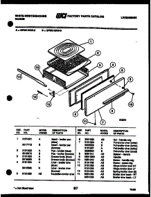 03 - Broiler Drawer Parts parts for Frigidaire Range GF521HXW3 from AppliancePartsPros.com