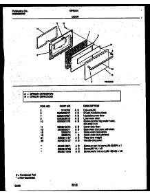 06 - Door Parts parts for Frigidaire Range GF600NW8 from AppliancePartsPros.com